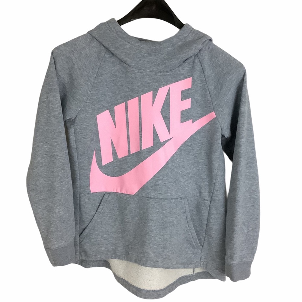 NIKE Funnel Neck Kangaroo Pocket Hi-Lo Hoodie SZ-M - Picture 7 of 8